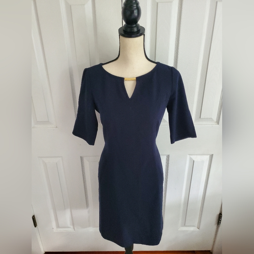 Elegant Navy Blue Dress